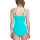 Profile By Gottex - Tutti Frutti D-cup Scoop Neck Shirred Underwire One Piece Swimsuit