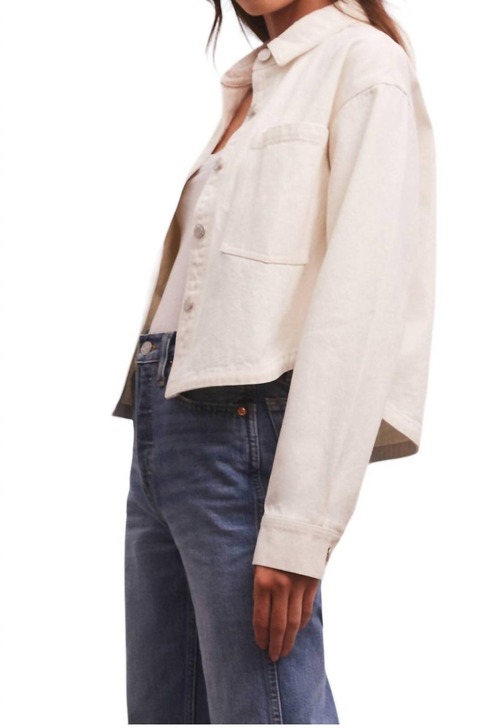 Z Supply - All Day Cropped Denim Jacket