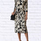 Diva Usa - Floral Knit Midi Dress