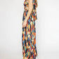 Entro - Tropical Maxi Dress With Cut Outs