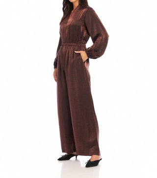 Fifteen Twenty - Skyler V-neck Relaxed Jumpsuit