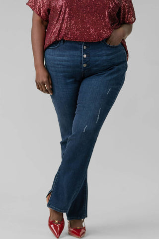 Nydj - Plus - Alina High Rise Button Fly Jeans