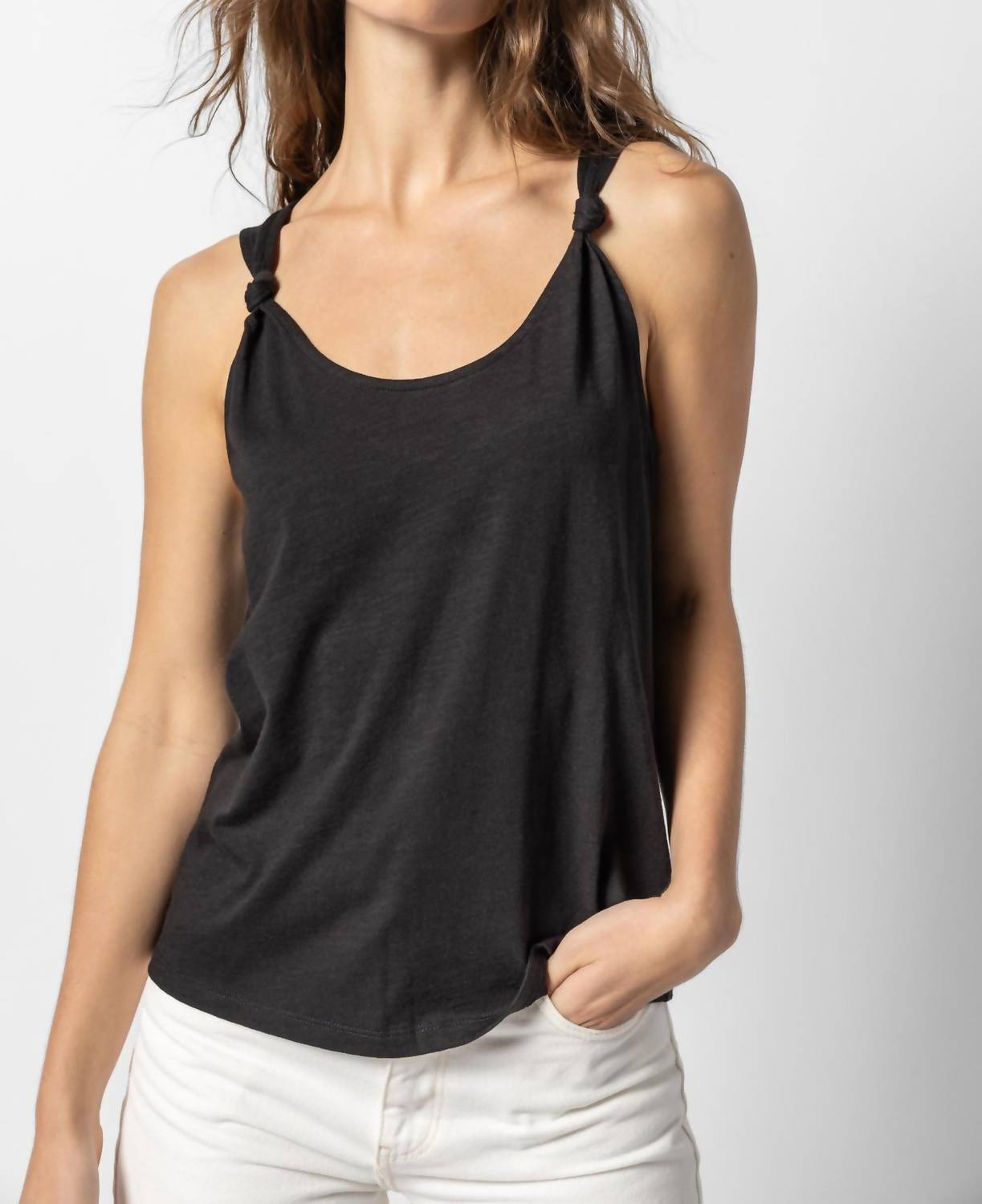 Lilla P - Women's Knot Strap Tank Top
