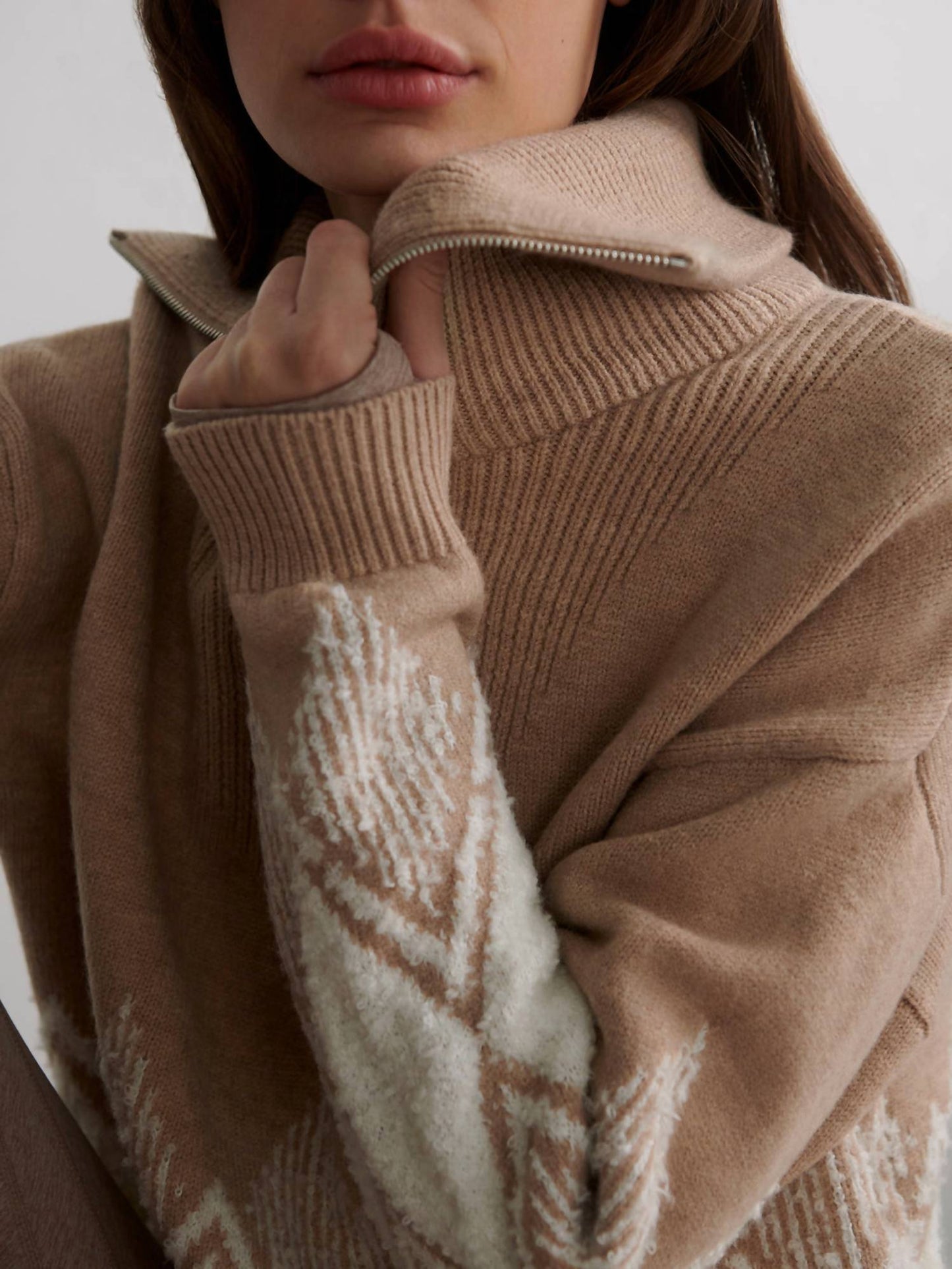 Varley - Betty Jacquard Half Zip Pullover
