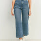 Just Black Denim - Patch Pocket Crop Wide Leg Jean