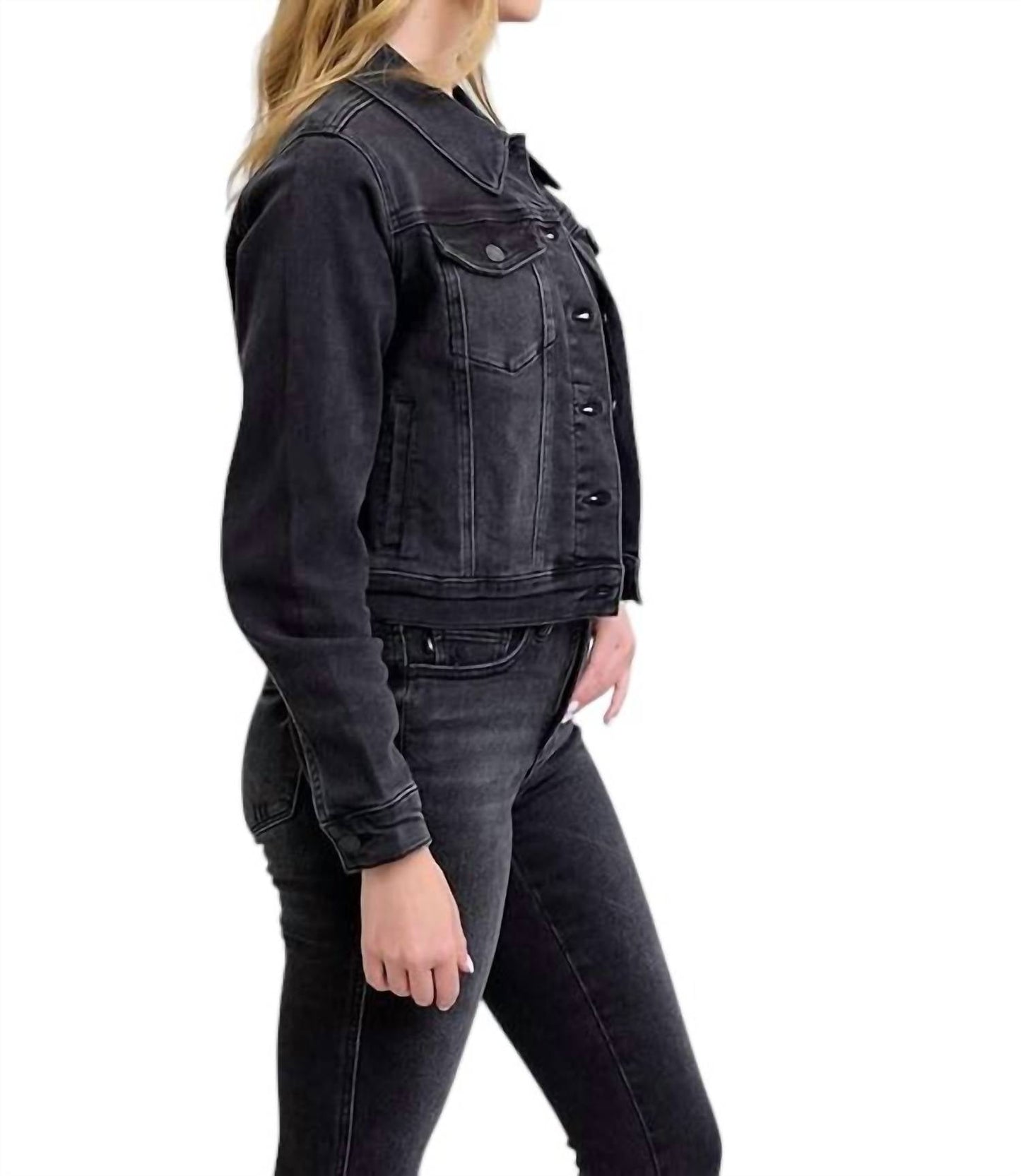 Judy Blue - Mid Length Denim Jacket
