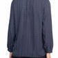 Adrianna Papell - Crewneck Long Sleeves Button Detail Woven Top