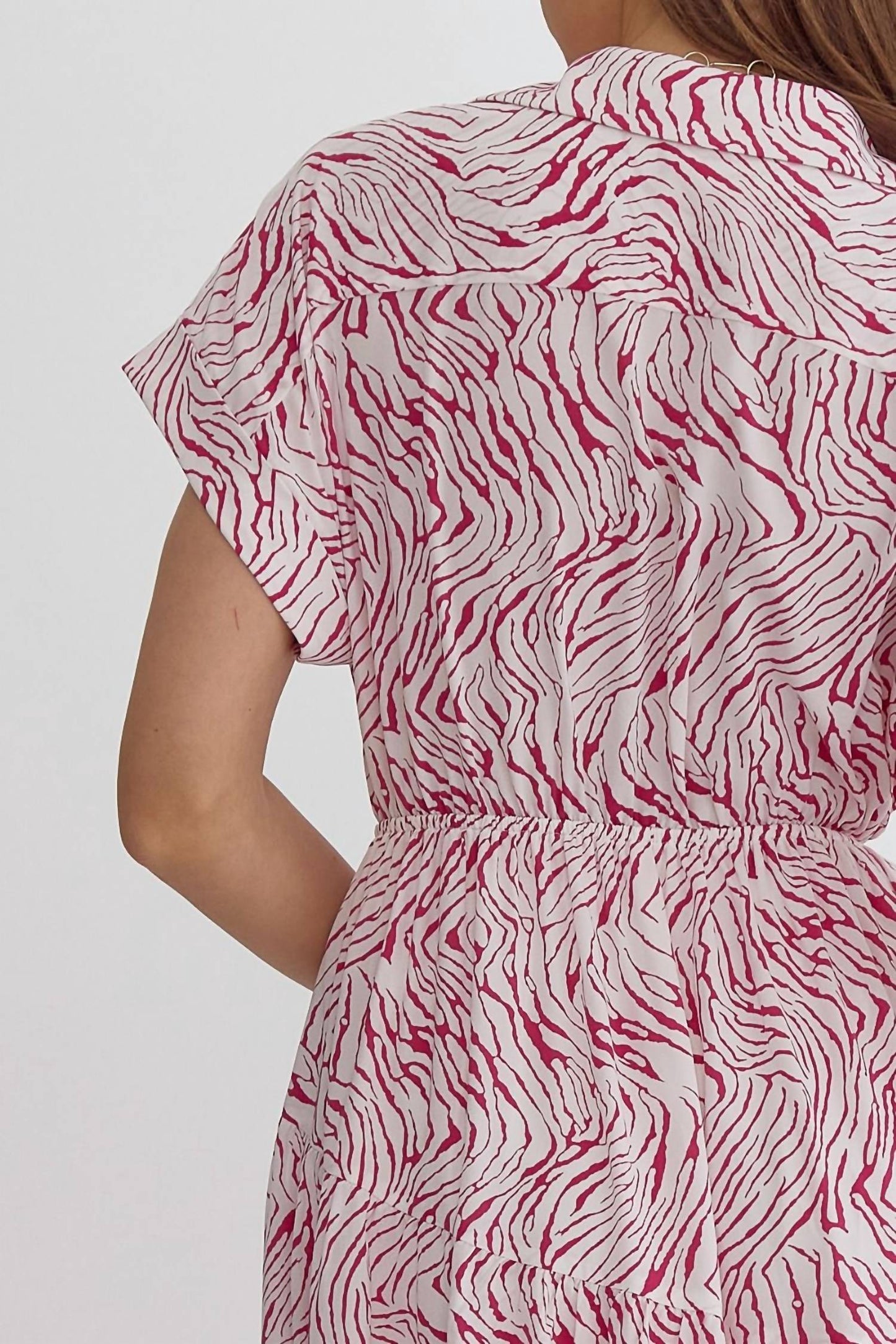 Entro - Zebra Midi Dress