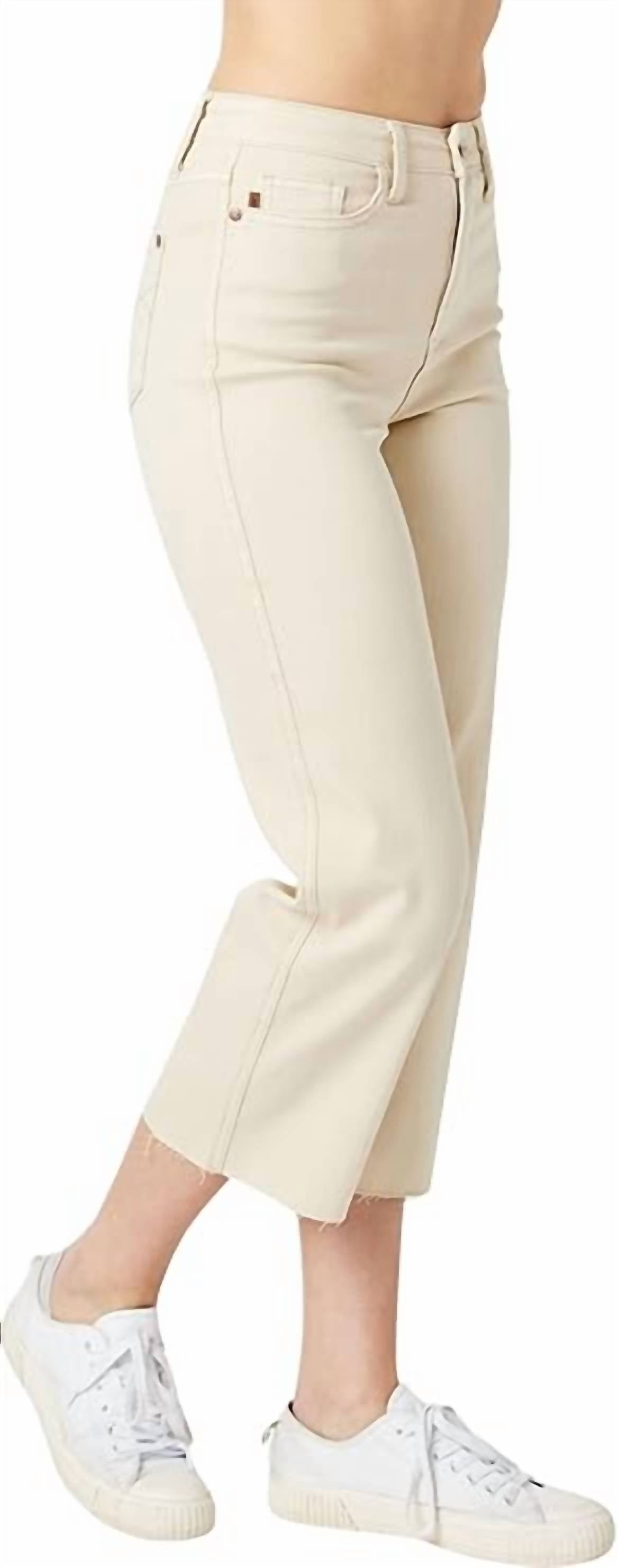 Judy Blue - High-rise Cropped Wide Leg Jeans