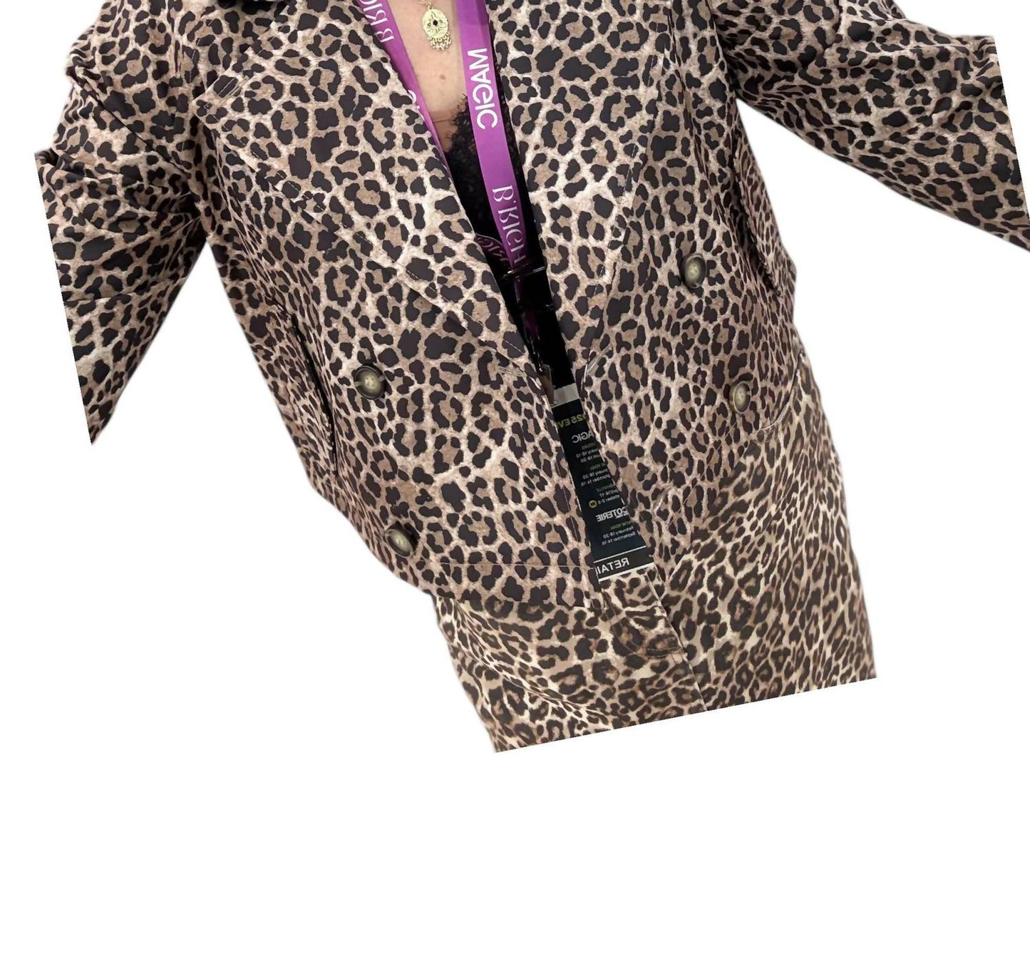 26 International - Weekend Chic Cheetah Trench