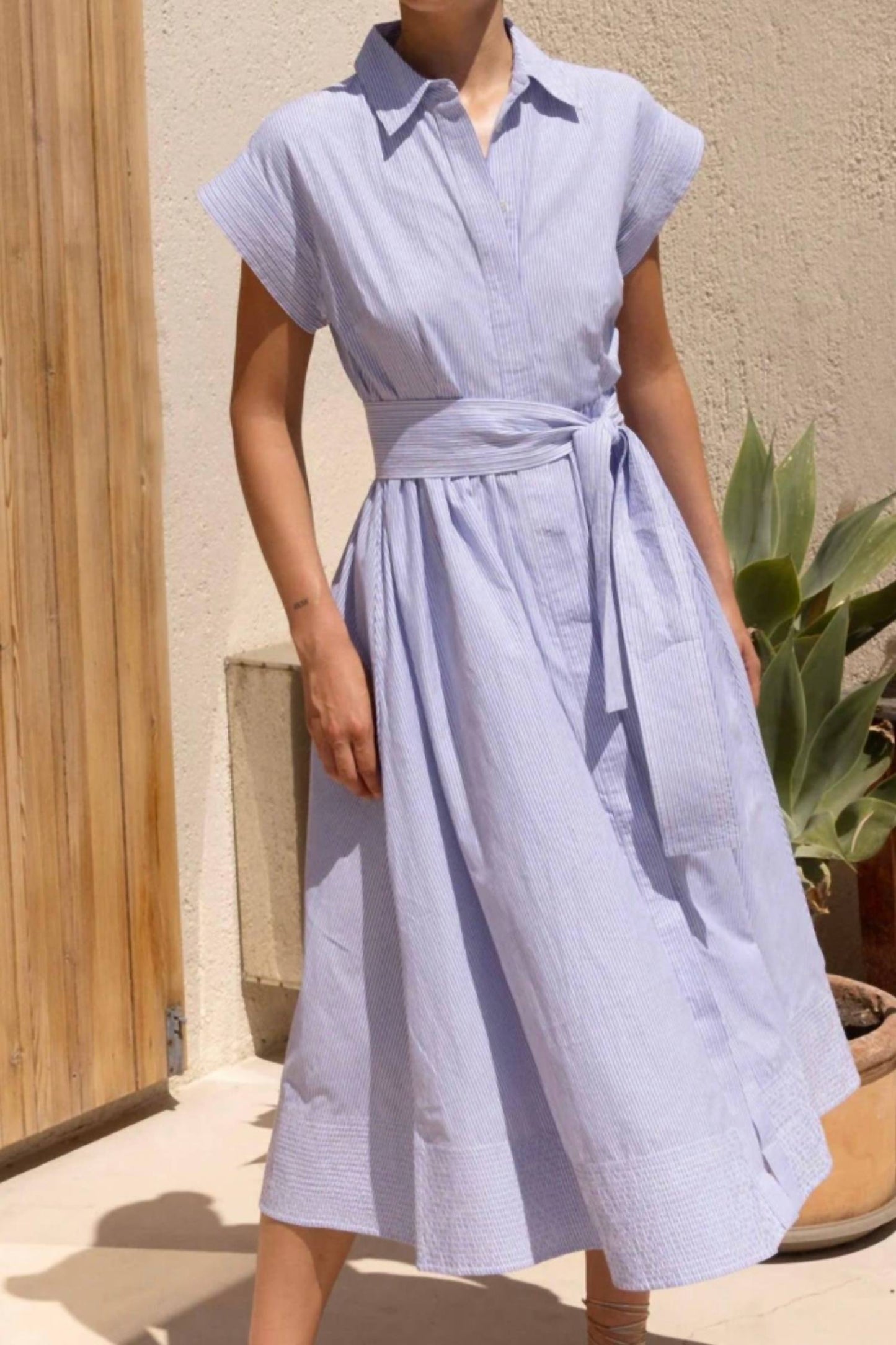 Oliphant - Belted Shirt Dress