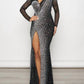 Banjul - Rhinestone Fishnet Maxi Dress