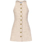 Matthew Bruch - Natural Tweed Vest Mini Dress
