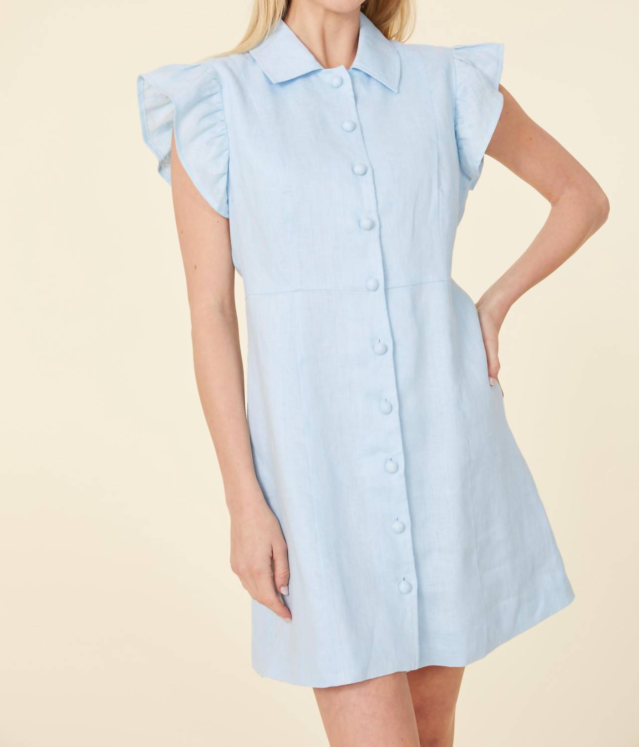 Dolce Cabo - Flutter Fleeve Dress