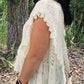 &Merci - Crochet Flutter Sleeve Sweater Top