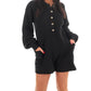 Blue Blush - Warm Embrace Button Up Romper
