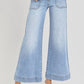 Risen - High Rise Front Pocket Wide Leg Jeans