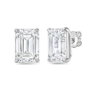 Diana M Jewels - 1.00 Ct Lab Grown Emerald Cut Stud Earrings
