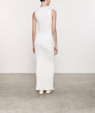 Enza Costa - SILK SWEATER RIB MOCKNECK DRESS