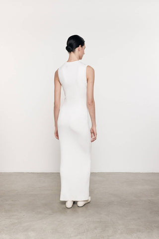 Enza Costa - SILK SWEATER RIB MOCKNECK DRESS