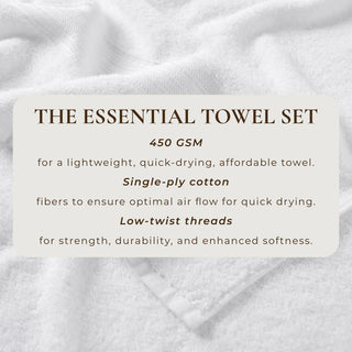 Cotton Terry Bath Towel Set - Cooper Collection