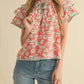 &Merci - Layered Flutter Sleeve Top
