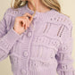 &Merci - Chunky Knit Wave Detail Sweater