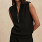 Varley - Beau Sleeveless Half-Zip Sweat Top