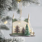 Cardboard Lit Tent Christmas Ornaments Set of 6 - Multicolor