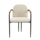 Modern Dining Chair Set With Durable Iron Frame And Comfortable Fabric Upholstery