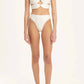 Adriana Degreas - Solid High Leg Matelasse Swimsuit