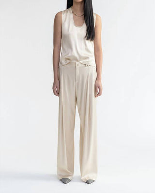 Aeron - Tutu Scoop-neck Satin Top