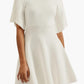Ted Baker - Oliviha White Rib Knit Fit & Flare Mini Dress
