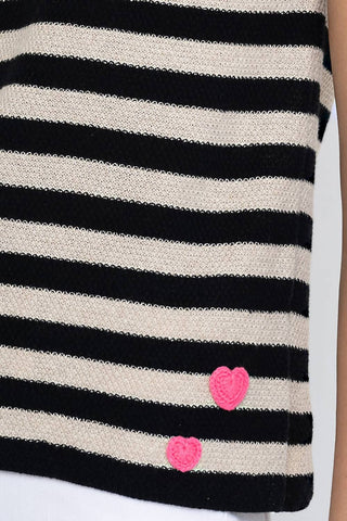 Lisa Todd - Summer Lovin Striped Sleeveless Crew Neck Tank Top