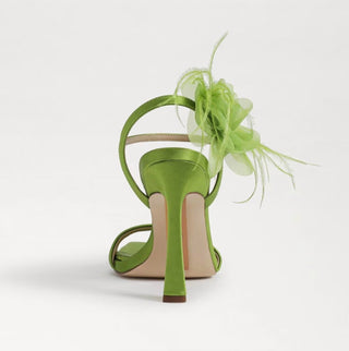 Sam Edelman - Women's Leana Suede Squared Open Toe Stiletto Heeled Sandals