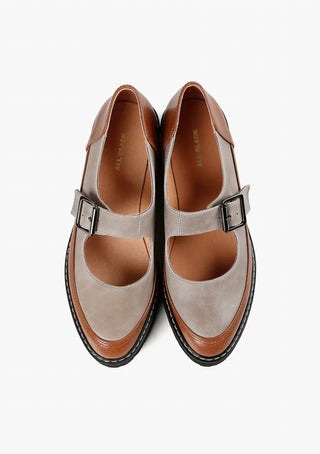 All Black - Women's Buckle Lug Jane Shoes