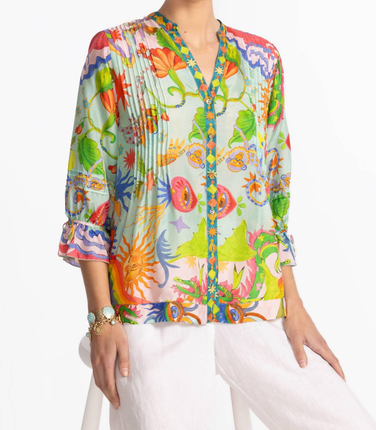 Johnny Was - Vacanza V-neck Blouse