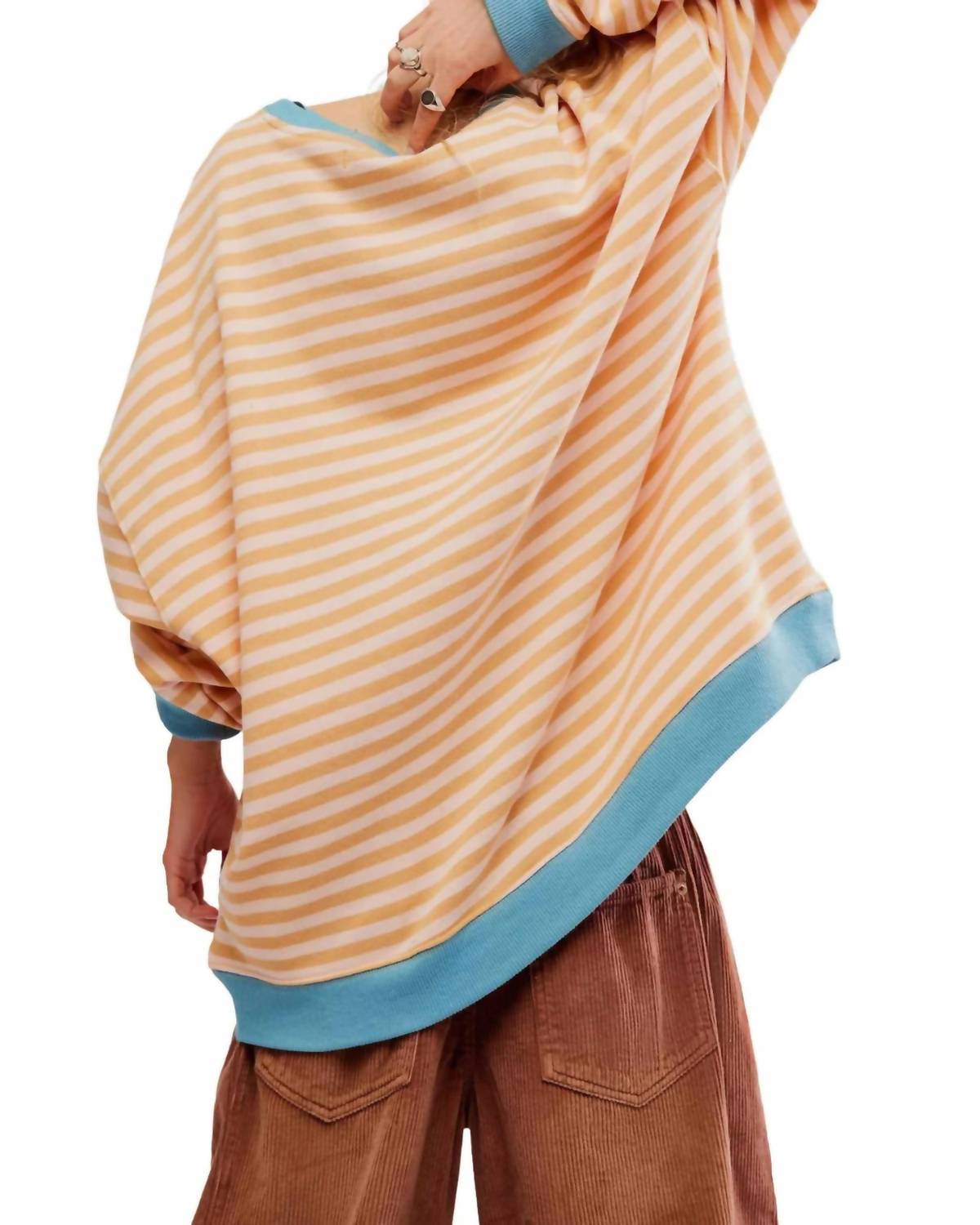 Free People - Classic Striped Crew Neck Top