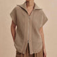 Varley - Gianna Zip Through Vest