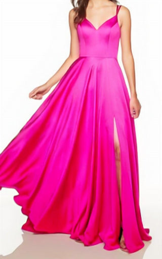 Alyce Paris - Alyce Paris Satin A-line Ballgown