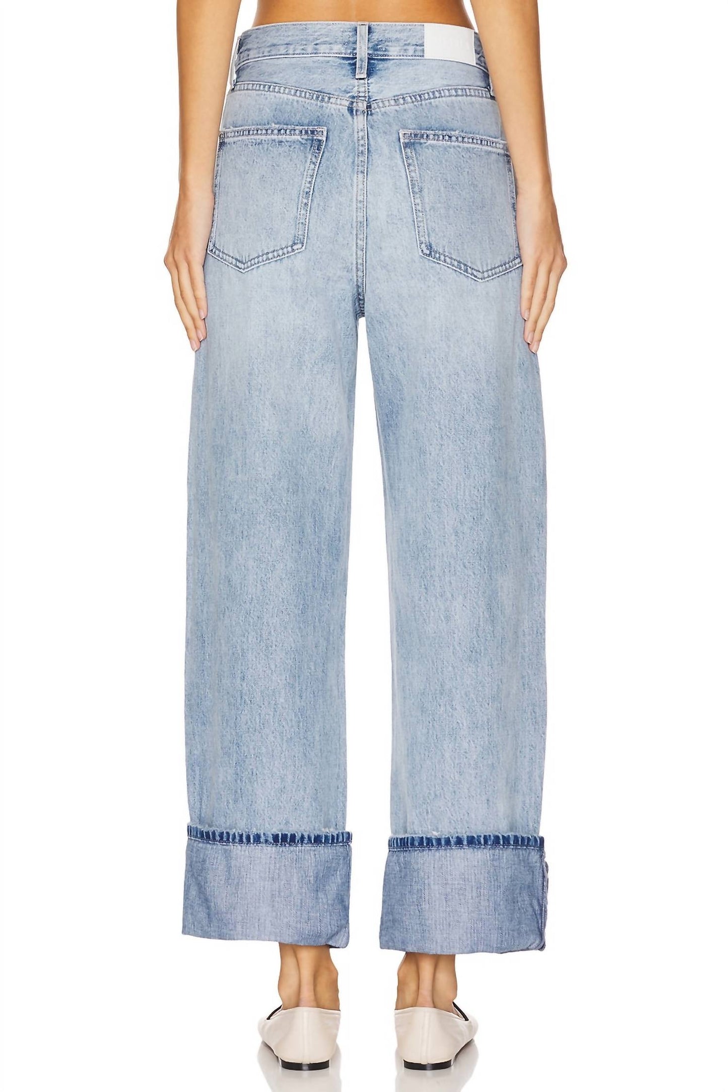 Pistola - Ryder High Rise Cuff Straight Jeans