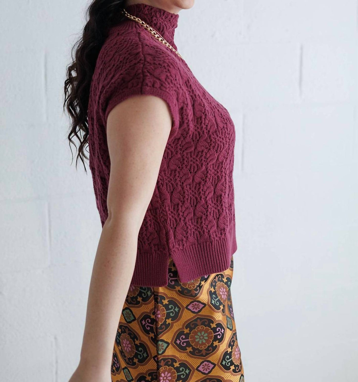 Free People - Vickie Mock Neck Sweater