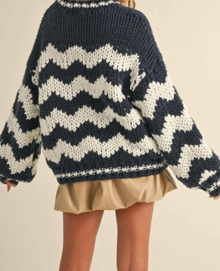 Klesis - Striped Chunky Knit Sweater