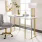 Estie - Writing Desk - White / Gold