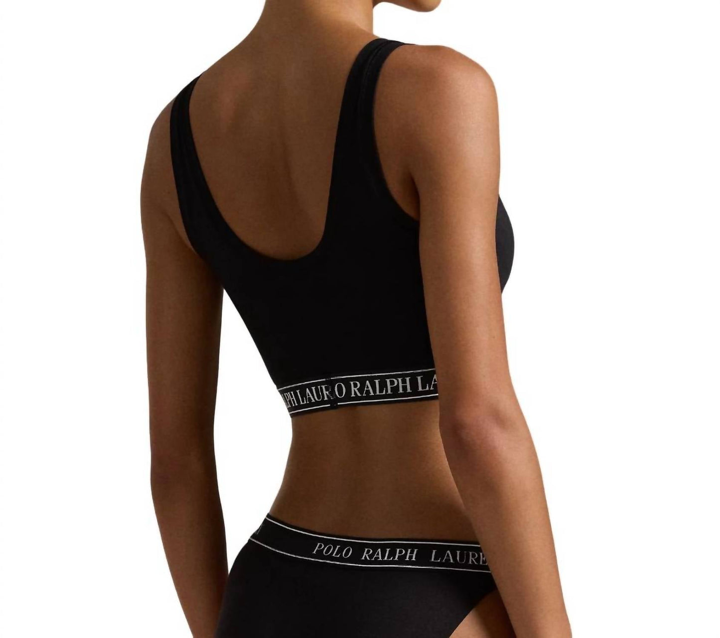 Polo Ralph Lauren - Repeat-Logo Scoop Cropped Tank