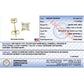14K Yellow Gold 5/8 Cttw Princess Natural Brown Color Diamond 4-Prong Stud Earrings (Brown Color, VS2-SI1 Clarity)
