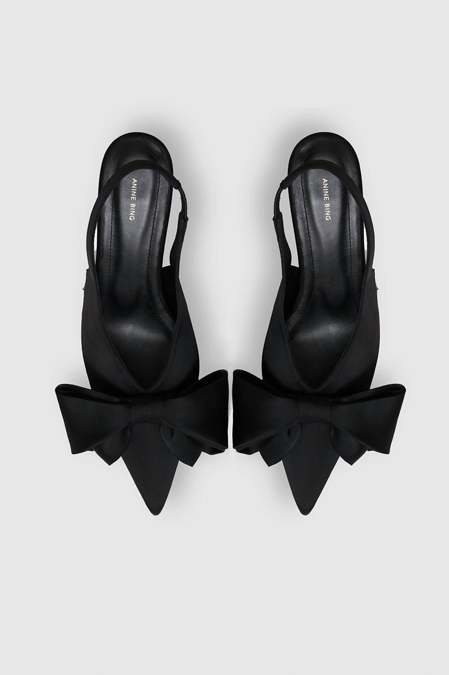 Anine Bing - Women's Nina Satin Heels With Bow