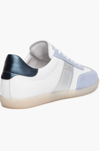 Nerogiardini - Women's Mixed Leather Low-top Tennis Sneakers