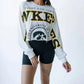 Gameday Social - U of Iowa Split Sleeve Cropped Crew