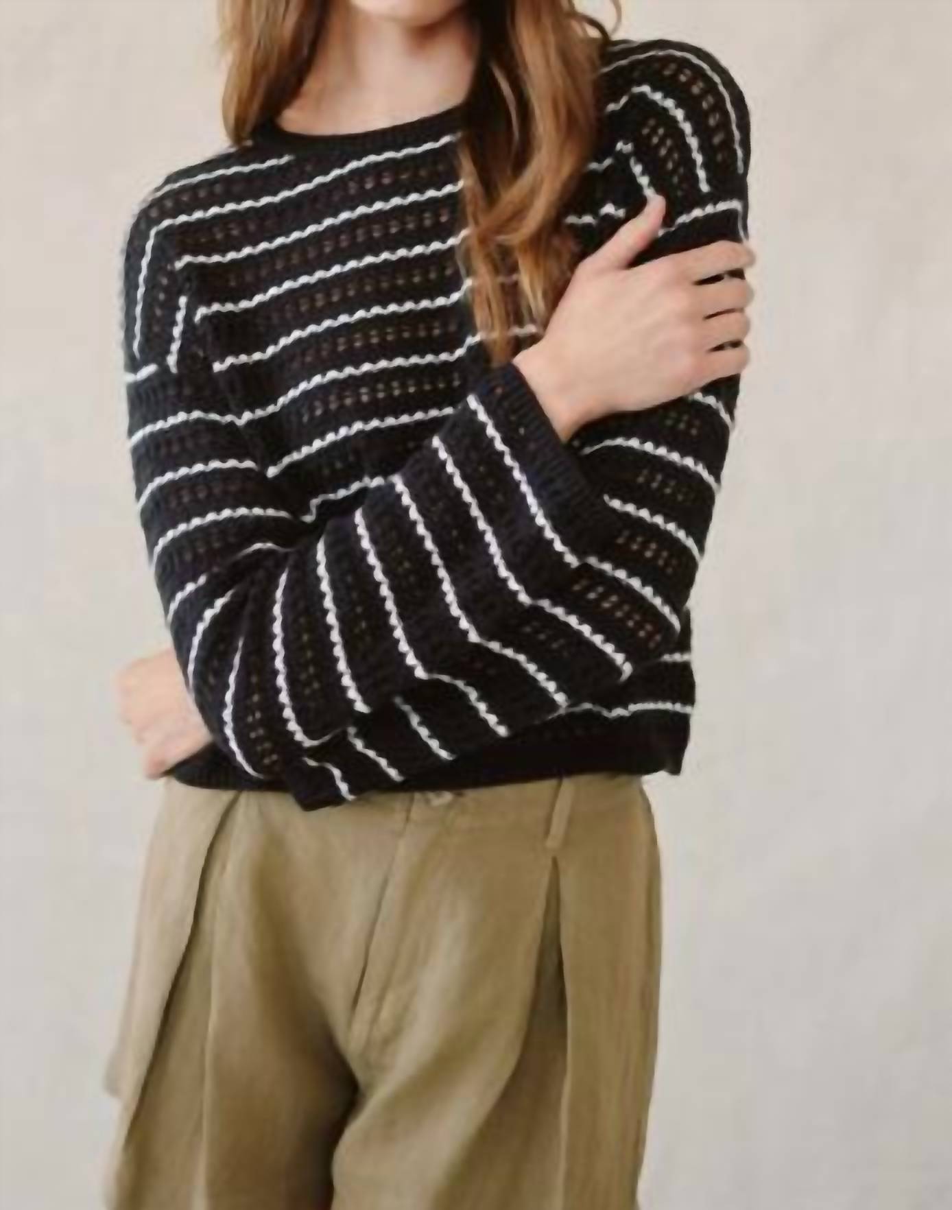 Bella Dahl - Stripe Crew Neck Sweater